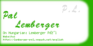 pal lemberger business card